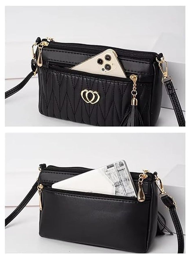JOFIX Black Sling Bags for Women Latest with with a Chic Tassel Charm - Image 4
